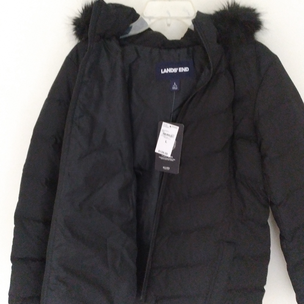 New lands,End winter coat hyper dry for women 600 fill power size L